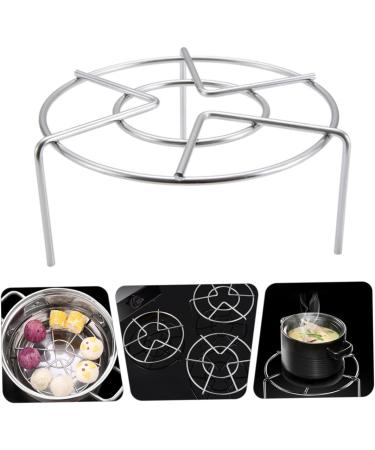 PRETYZOOM 2pcs Stainless Steel Tripod Pan Steam Stand Stove Stand Rack Kitchen Steaming Stand Triangle Shelf - Buy Online on GoSupps.com