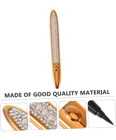 FOMIYES 2pcs Self Adhesive Mascara Liquid Eyeliner Non Magnetic Eyeliner No Blooming Eye Liner Makeup Tools 1 count (Pack of 1) Goldenx2pcs - Buy Online on GoSupps.com