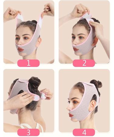 Beauty Face Sculpting Sleeping Mask V Line Shaping Mask Double Chin Reducer Face Lifting Band 2pcs - Buy Online on GoSupps.com