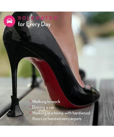 Solemates Heel Protectors 3 Size Collection (Black) - Ideal for Outdoor Events - Protect Heels from Grass, Gravel, and Cracks - Narrow, Classic, Wide Fit - Buy Online on GoSupps.com