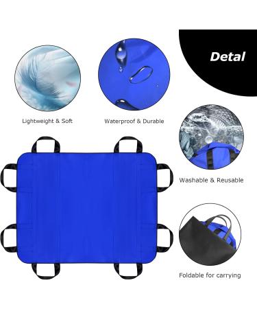 Lotchen Transfer Board for Patient Lifter Heavy-Duty Patient Transfer Board with 8 Handles Ideal for Elderly & Overweight Individuals (Blue 100x120cm) - Buy Online on GoSupps.com