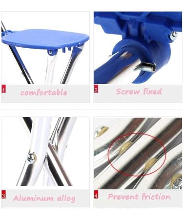 Folding Cane Folding Cane Four-Legg Crutch Old Man Walking Four Feet Thick Stainless Steel Walking Crutches Family - Buy Online on GoSupps.com