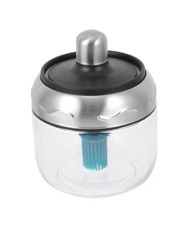 Zerodeko 1pc Castor Seasoning Storage Jar Glass Storage Jar Container with Lids Terrarium Fogger Concise Seasoning Pot Condiment Jars Honey Stainless Steel Storage Tank Pack