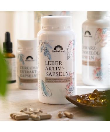 Buy Herbaland Liver Active Capsules | Milk Thistle Artichoke & Dandelion - 240 Count for Liver Health | International Shipping Available - Buy Online on GoSupps.com
