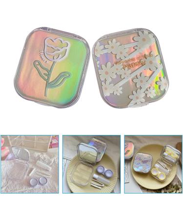 Ultechnovo 8 Color Party Tweezers Set - Mini Plastic Tweezers & Glasses Case for Girls | Perfect Eyewear Care Box - Buy Online on GoSupps.com