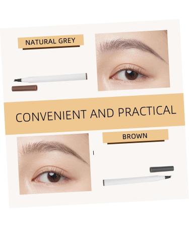 ASAKKURA 4pcs Four Forked Eyebrow Pencil 4 Tips Eyebrow Pen Eyebrow Coloring Tool Eyebrow Filler Cosmetic Abs - Buy Online on GoSupps.com