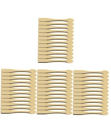 Hemoton 48 pcs mini spatula for cosmetics cosmetics applicator cosmetics spatula abs 6.00X0.70X0.70CMx4pcs Goldenx4pcs