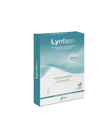 Aboca Lynphase Liquid concentrate 12 bottles for single dose drainage of body fluids and vascular wellbeing with dandelion gold dang orthosiphon buckwheat and Russian