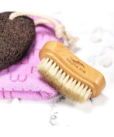 Natural Wooden Nail Brushes for Manicure & Pedicure - Handmade Bristle Scrubber for Clean Fingernails & Toenails - Men, Women, Girls - Buy Online on GoSupps.com