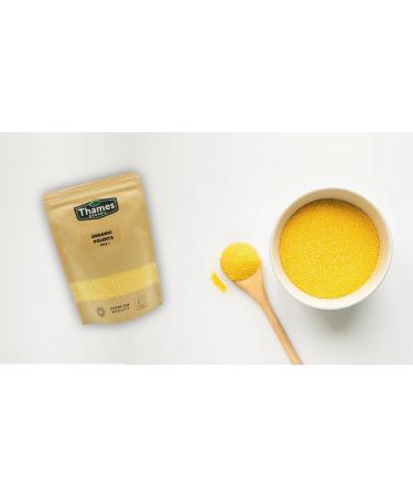 Organic Coarse Cornmeal (Polenta) 1kg - Premium Quality Non-GMO Cornmeal - Pack of 1 - Buy Online on GoSupps.com