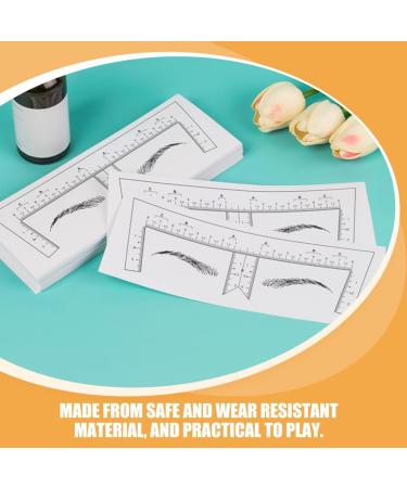 PLAFOPE 10pcs Eyebrow Design Ruler Shape Eyebrow Shaping Template Drawing Tool Makeup Tools Disposable - Buy Online on GoSupps.com