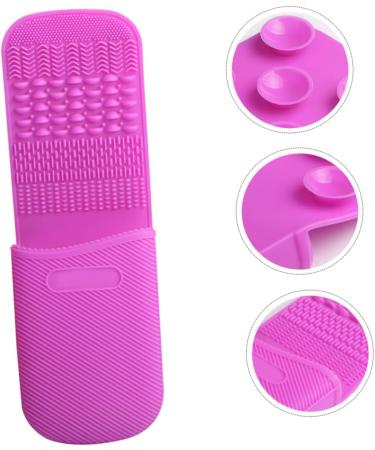 Ipetboom Makeup Brush Pad Cosmetic Brush Cleaner Pad Makeups Tool Clean Supplies Osmetic Brush Washing Tool Makeup Brush Clean Mat Brush Cleaning Mat Silica Gel Multifunction - Buy Online on GoSupps.com
