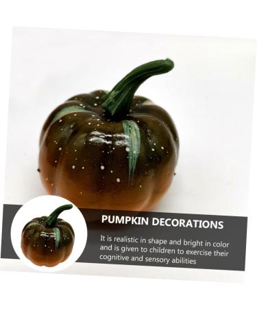DECHOUS 12pcs Halloween Pumpkin Home Stuff Halloween Supplies Artificial Pumpkins Black Pumpkins Simulation Pumpkin Halloween Decorations Miniatures Photography Prop Household Reward Foam - Buy Online on GoSupps.com