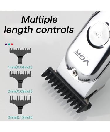 Aniuge Professional Hair Clippers Mens Hair Clipper Beard Trimmer Hair Trimmer for Men Cordless Clippers Professional Barbers Grooming Kit Rechargeable Silver - Buy Online on GoSupps.com