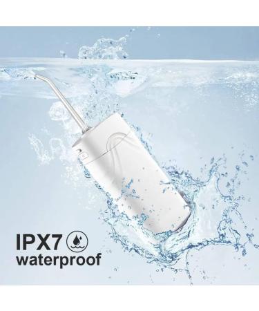 Portable Water Flosser - Rechargeable Dental Care 200ml Tank & 4 Tips for Orthodontics - Best Tooth Cleaner - Buy Online on GoSupps.com