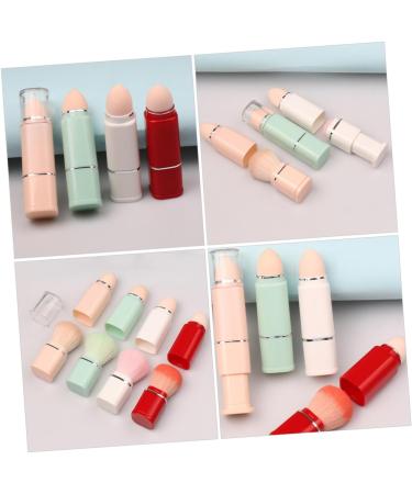 Beatifufu 2 in 1 Makeup Brush Bronzer Brush Loose Powder Brush Cosmetics Brush Contour Brush Foundation Applicator Bb Cream Brush 2 in 1 Cosmetic Brush Travel Plastic Sponge Brush Portable - Buy Online on GoSupps.com