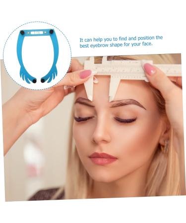 NOLITOY Outfit Stencil Ruler Guide Measuring Threading White Microblading Reusable Positioning Shaping 25.5x1.3cm Blue - Buy Online on GoSupps.com