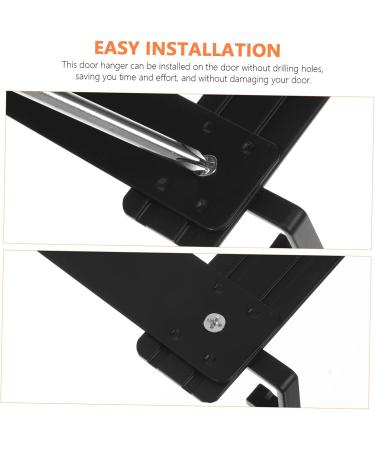 Alipis Space Aluminum Door Hanger Hangers Towel Holder Over The Door Multi Hook Door Hook Clothing Hat Hook - Buy Online on GoSupps.com