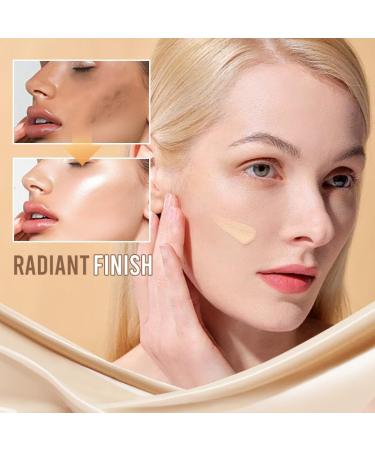 Creamy Long-Lasting Moisturizing Foundation Base Foundation for a Natural Finish Waterproof Long-Wearing Liquid Foundation for Dry and Oily Skin (Warm Ivory) - Buy Online on GoSupps.com