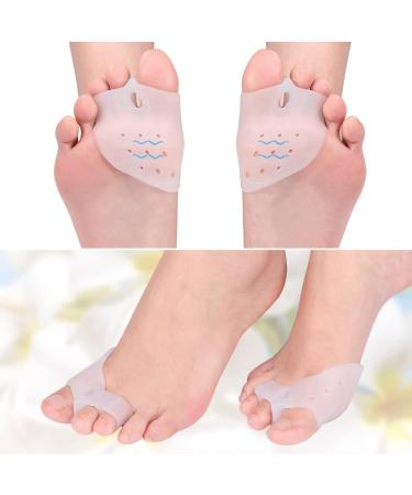 Bunion Corrector Gel Toe Separator - Toe Alignment & Hammer Toe Straightener with Forefoot Cushions - Buy Online on GoSupps.com