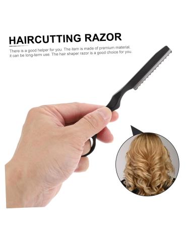 1 Set Hair Thinning Razor - Professional Manual Hair Cutter for Stylists | Metal Shaving & Hairstyling Tool - Black - Buy Online on GoSupps.com