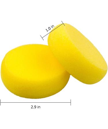 Laniakea 50 Pack 2.9 Inch Synthetic Paint Sponges - Watercolor Round Yellow Sponges for Art Crafts and Pottery - Buy Online on GoSupps.com