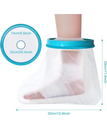 Waterproof Fasola Cast Cover Foot for Shower - Reusable Protector for Toe, Ankle Wound, Burns - Keep Wounds and Bandage Dry - Leg Cast Bag for Plaster Foot Dressing - S Waterproof - Buy Online on GoSupps.com
