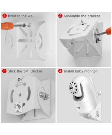 Adjustable Angle Mount for Infant Optics DXR-8, Motorola, Samsung, Babysense, HelloBaby Cameras - Aluminum Alloy - Buy Online on GoSupps.com