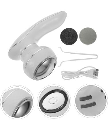 Housoutil 1set Electric Foot Callus File for Feet Travel Pedicure Tools Feet Remover Foot Hard Skin Scrubber Pedicure Tools for Callus Remover Nursing White Abs Electronic Foot File - Buy Online on GoSupps.com