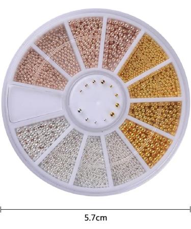 2 Boxes Nail Art Mini Steel Ball Beads for Nail Decoration | Nails Beauty Accessory Tool - Buy Online on GoSupps.com