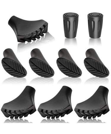 Yywei Nordic Walking Pads Walking Sticks rubber buffer 10stk asphalt rubber buffer for all common Nordic walking sticks hiking sticks for the Nordic Walking Stock with a diameter of 11mm - Buy Online on GoSupps.com