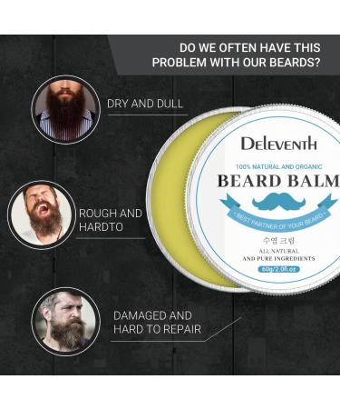 Deleventh Korea Balm Balm 60g | Vitamin E Beard Oil - Nourish Hydrate & Protect Facial Hair - Buy Online on GoSupps.com