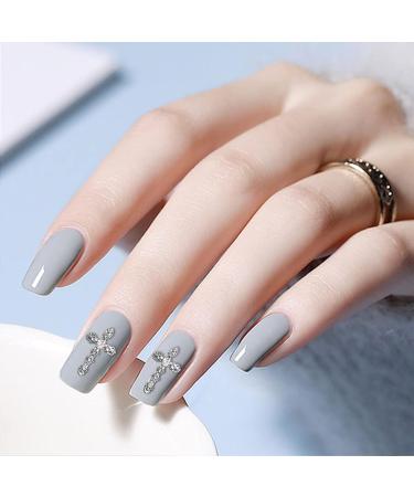 Kryzalite 30-Piece 3D Cross Nail Art Set - Gold & Silver Sparkle with Diamonds for Women's DIY Jewelry & Crafts - Buy Online on GoSupps.com