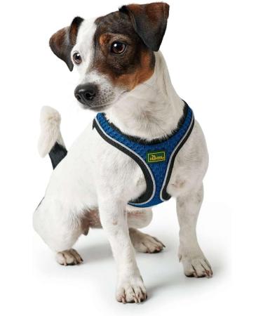 HUNTER HILO COMFORT Harness for Small Dogs - Mesh Reflective Blue (ML) | International Shipping Available - Buy Online on GoSupps.com