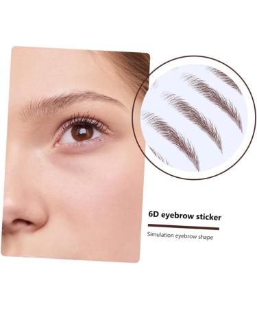 Angoily 4pcs Eyebrow Stickers Waterproof Eyebrow Brown Eyebrow Tool 3d Shaping Post Paper - Buy Online on GoSupps.com