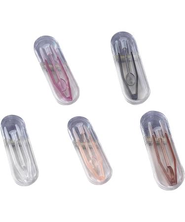 Portable Contact Lens Inserter & Remover Tool Set | Brown Multifunctional Tweezers & Shovels for Home & Travel - Buy Online on GoSupps.com
