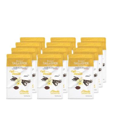 Maison Taillefer Ground coffee with vanilla flavor - 100% Arabica - 112.5g - Pack of 12 sachets