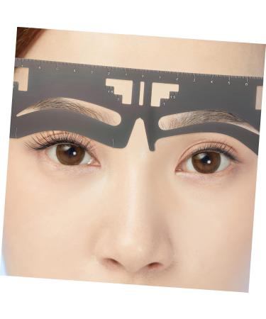 2pcs Eyebrow Ruler Brow Guide Template Eyebrow Shaping Stencil Eyebrow Shape Card 1 count (Pack of 1) Black - Buy Online on GoSupps.com