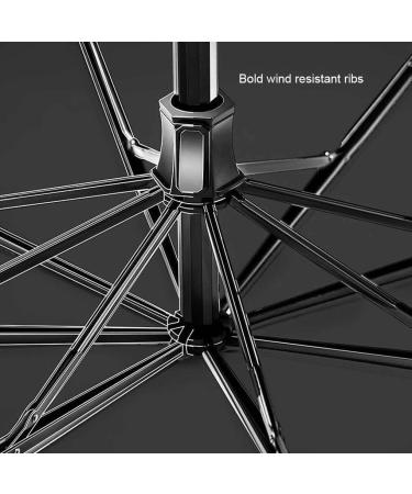 miduoidn 2-in-1 Portable Umbrella Waterproof Rain-proof Foldable Sunshade Sun Rain Pocket Sunscreen Windproof 5 Folds Protection Sky Blue - Buy Online on GoSupps.com