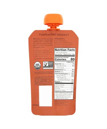 Peter Rabbit Organics Apple, Sweet Potato & Corn Pouches - 4.4oz, Pack of 10 - Organic Baby Food - Buy Online on GoSupps.com