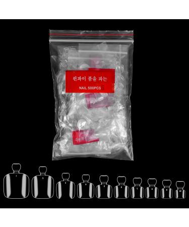 500 Pieces Artificial Toe Nails - 10 Sizes Natural Acrylic Toenails Set | Nail Art Fake Toenail Tips for Perfect Pedicure - Buy Online on GoSupps.com
