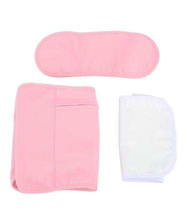 Reusable Castor Oil Pack Set Adjustable Washable Castor Oil Wrap Set Waist and Neck Castor Oil Pack Pink