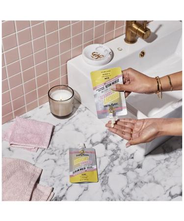 Soap & Glory Bright Squeeze Radiance Boosting Serum Face Mask | Vitamin C & Turmeric | Refreshing for All Skin Types | 50ml - International Shipping Available - Buy Online on GoSupps.com
