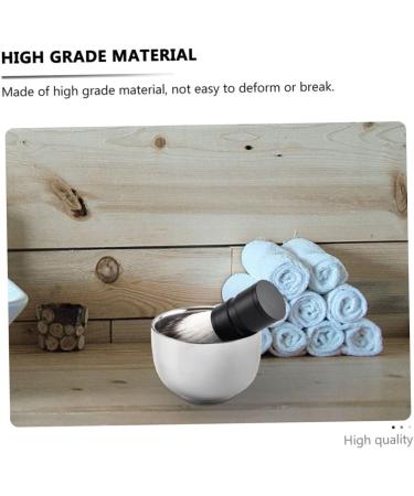 Doitool Stainless Steel Key Bowl for Shaving Foam | Ceramic Beard Grooming Tool - Men s Essentials - Buy Online on GoSupps.com