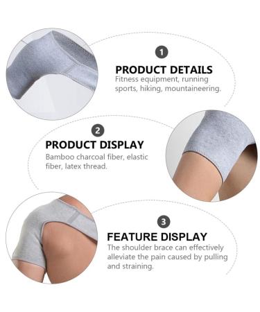 Tovmekdjn Shoulder Stability Bandage Compression Adjustable Right Left Shoulder Brace Fitness Shoulder Support Bandage L - Buy Online on GoSupps.com