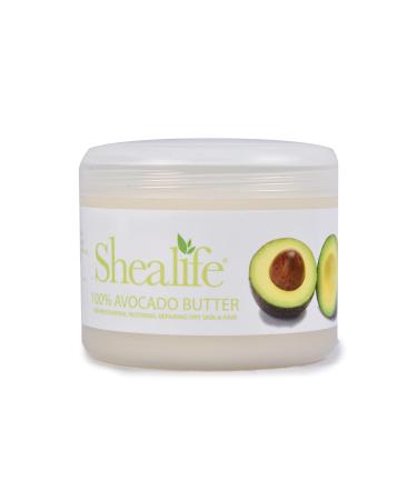 Avocado Butter 220grams for Conditioning Hair Sensitive and Dry Skin Baby Skin Salve Treatment of Eczema Psoriasis and Damaged Skin 220grams