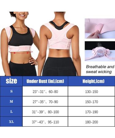 Posture Corrector for Men | Comfortable Back Brace & Clavicle Support | Breathable Medium Size Back Straightener - Buy Online on GoSupps.com