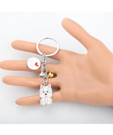 Ensianth Dog Keychain | Perfect Gifts for Dog Lovers - Puppy & Paw Print Keyring for Dog Owners - Buy Online on GoSupps.com