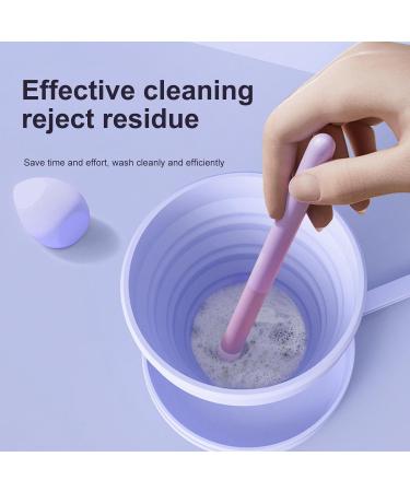 Makeup Brush Cleaner Bowl - Multifunctional Silicone Flexible Cleaner Mat Stable Cleaning Tool for Makeup Supplies Decorative Makeup Brushes and Powder Pads - Buy Online on GoSupps.com