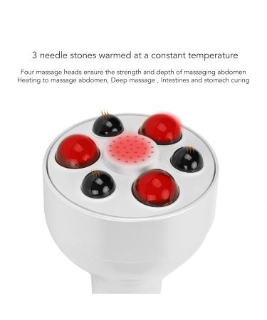 Portable Electric Massage Device - 6-Mode Deep Fabric Cellulite Massager for Digestive Relief & Muscle Pain - White - Buy Online on GoSupps.com